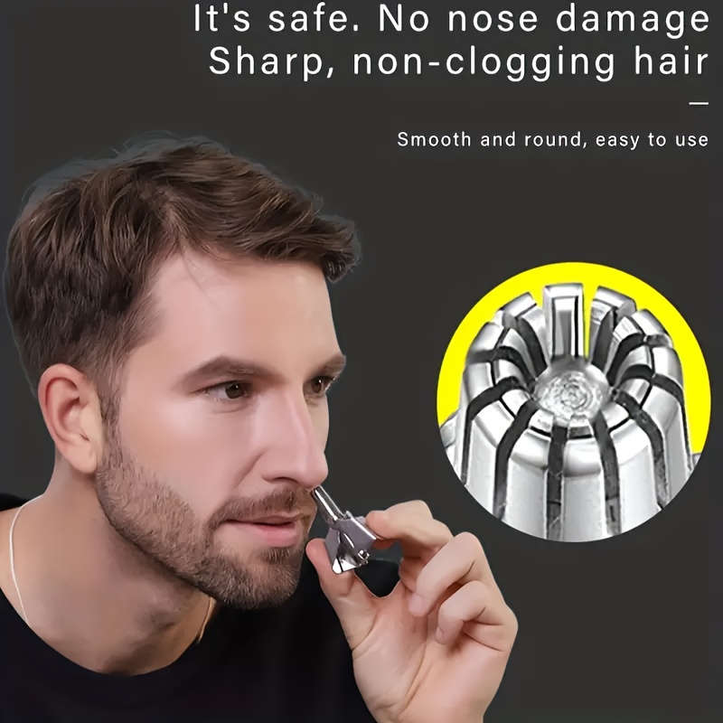 Stainless Steel Manual Nose Hair Trimmer