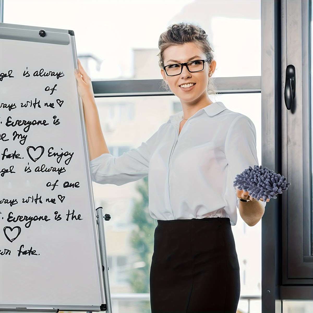 1 Piece Magnetic Microfiber Whiteboard Eraser