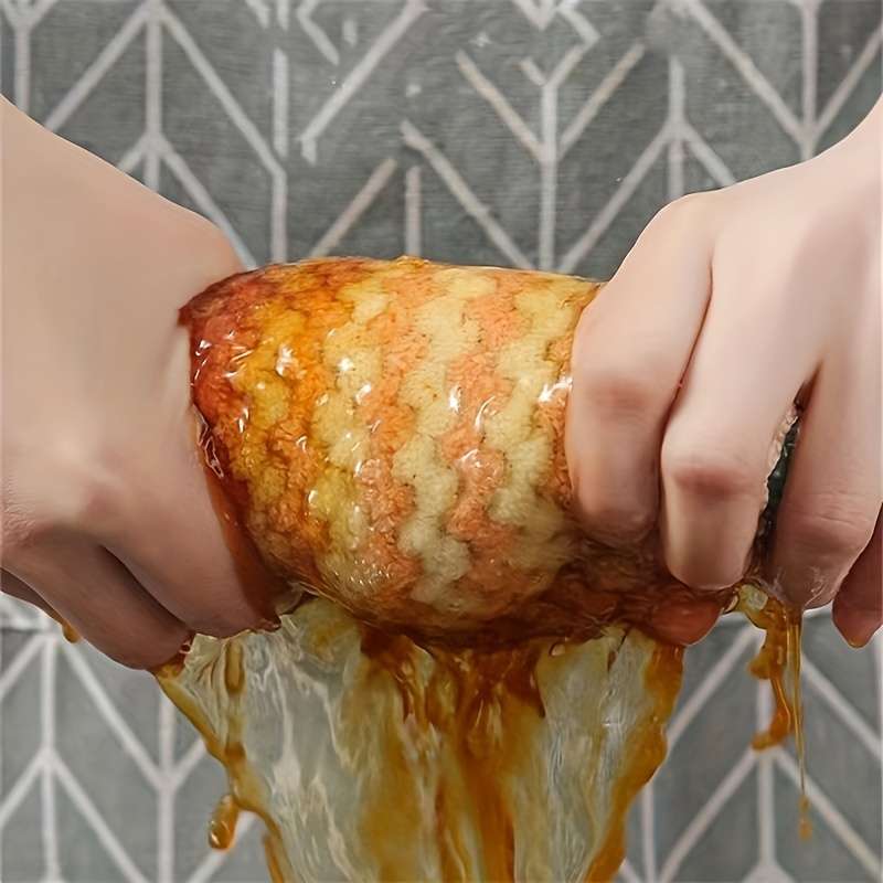 5Pcs Microfiber Dishwashing Towels