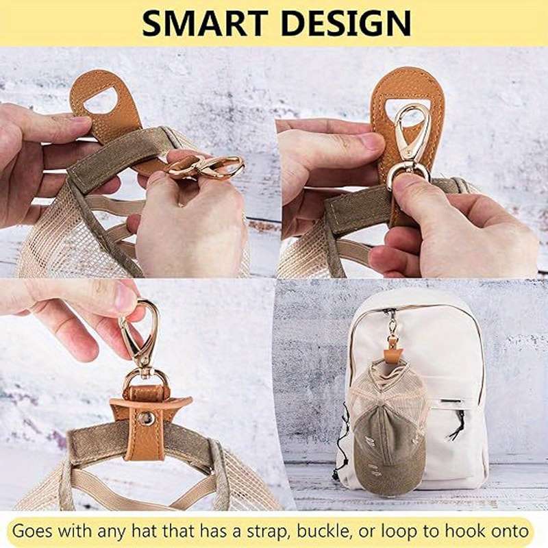 1pc Portable Metal Hat Clip Backpack Hook