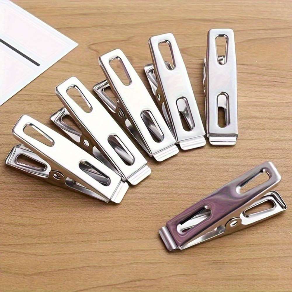 20 Pack Heavy Duty Metal Clothespins - Multi-Purpose Stainless Steel Clips for Laundry, Hanging Phot