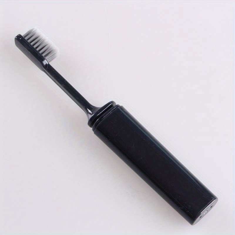 Portable Compact Charcoal Folding Toothbrush