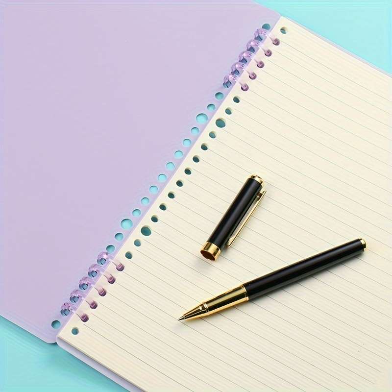 10pcs Colorful 5 Hole Plastic Binder Rings