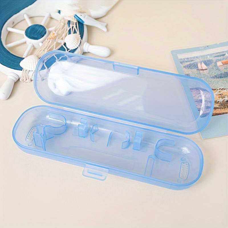 Pink Electric Toothbrush Travel Case - Translucent