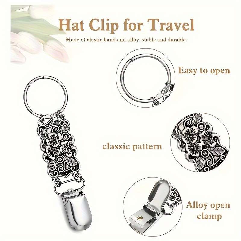 Sun Hat Clip Outdoor Backpack Luggage Storage Clip Carved