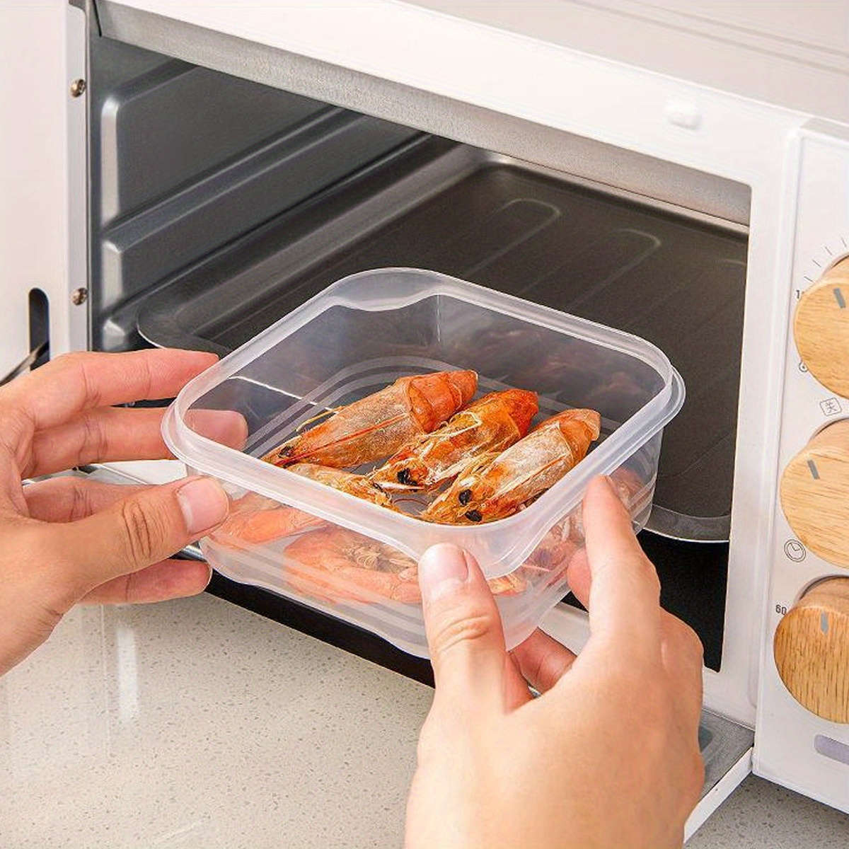 10stackable freezer storage containers