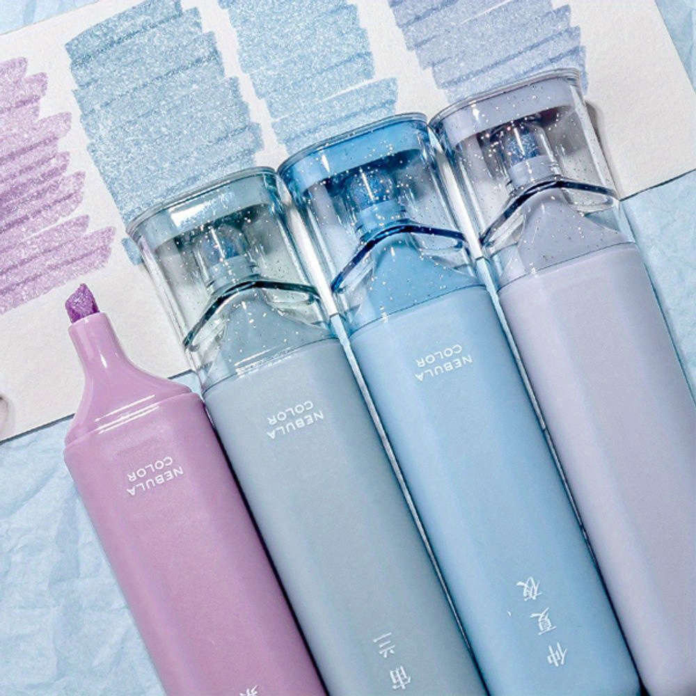 4-Pack Glitter Highlighters