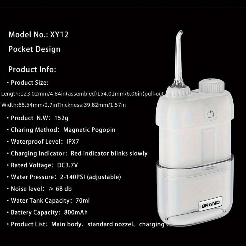 Rechargeable Mini Water Flosser Usb Oral Irrigator
