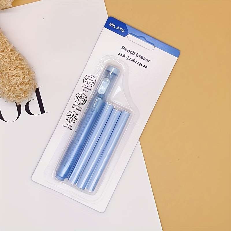 4-pack retractable erasers