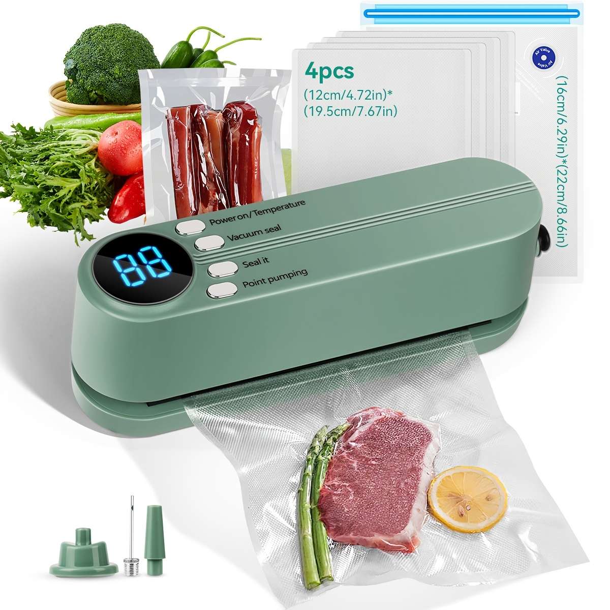 Portable Food Sealer Rechargeable Usb