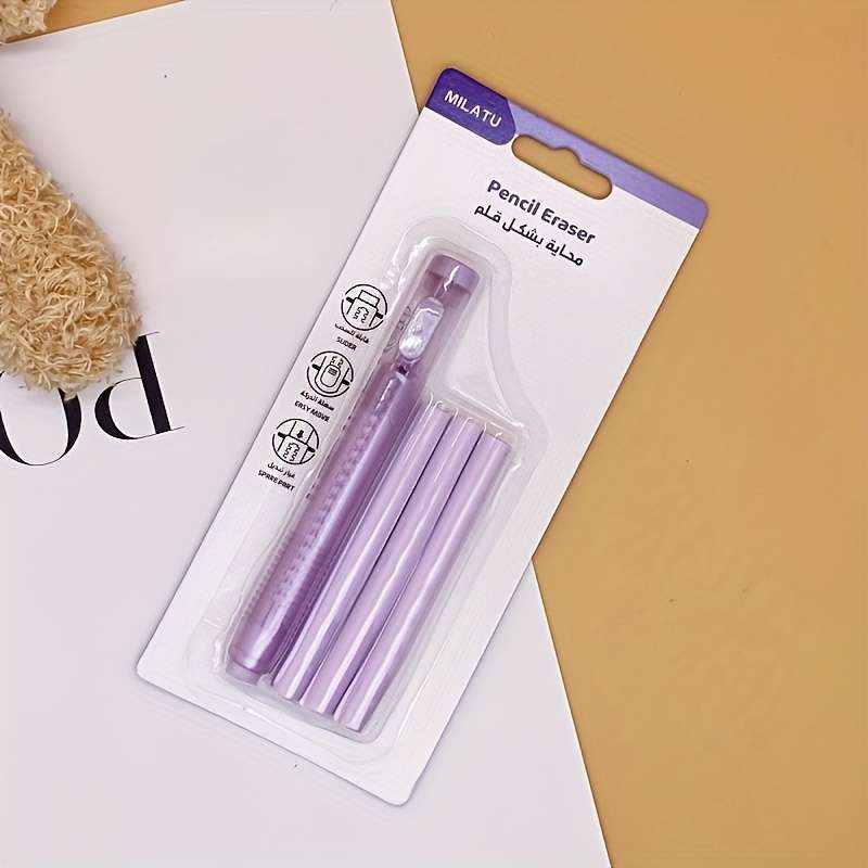 4-pack retractable erasers