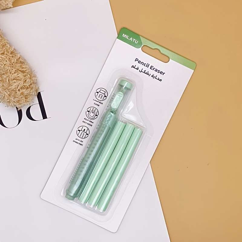 4-pack retractable erasers