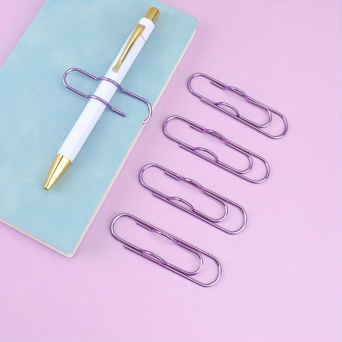 5Pcs Metal Pen Holder Simple And Portable