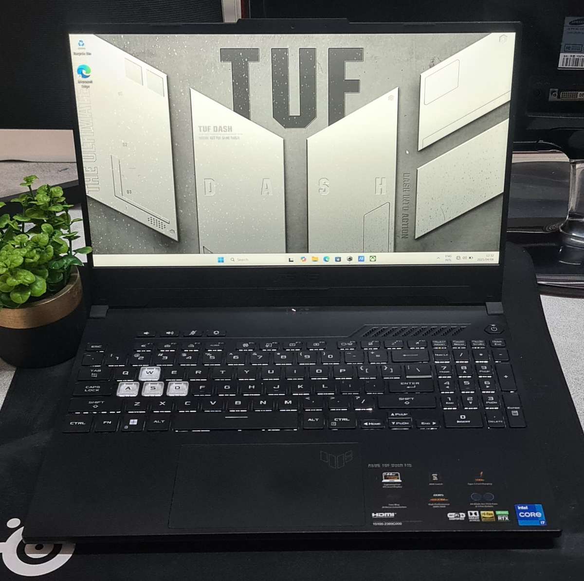 Asus Tuf A15 RTX 3070 8GB GDDR6 Vram Core i7 12650H 16GB DDR5 4800MT/s RAM 512GB Nvme Gaming Laptop