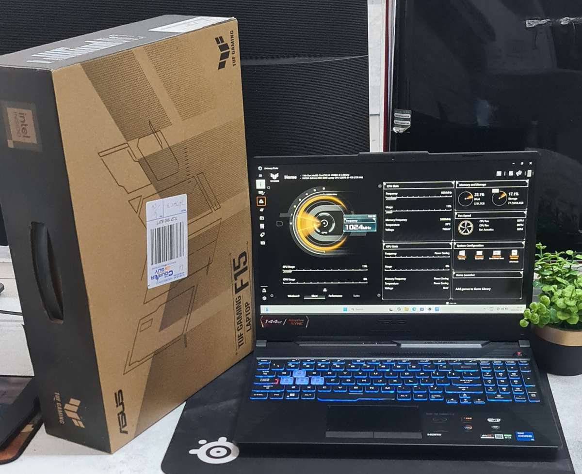 Asus Tuf F15 RTX 3050 Core i5 11400H 16GB DDR4 3200MT/s RAM 512GB Nvme Gaming Laptop