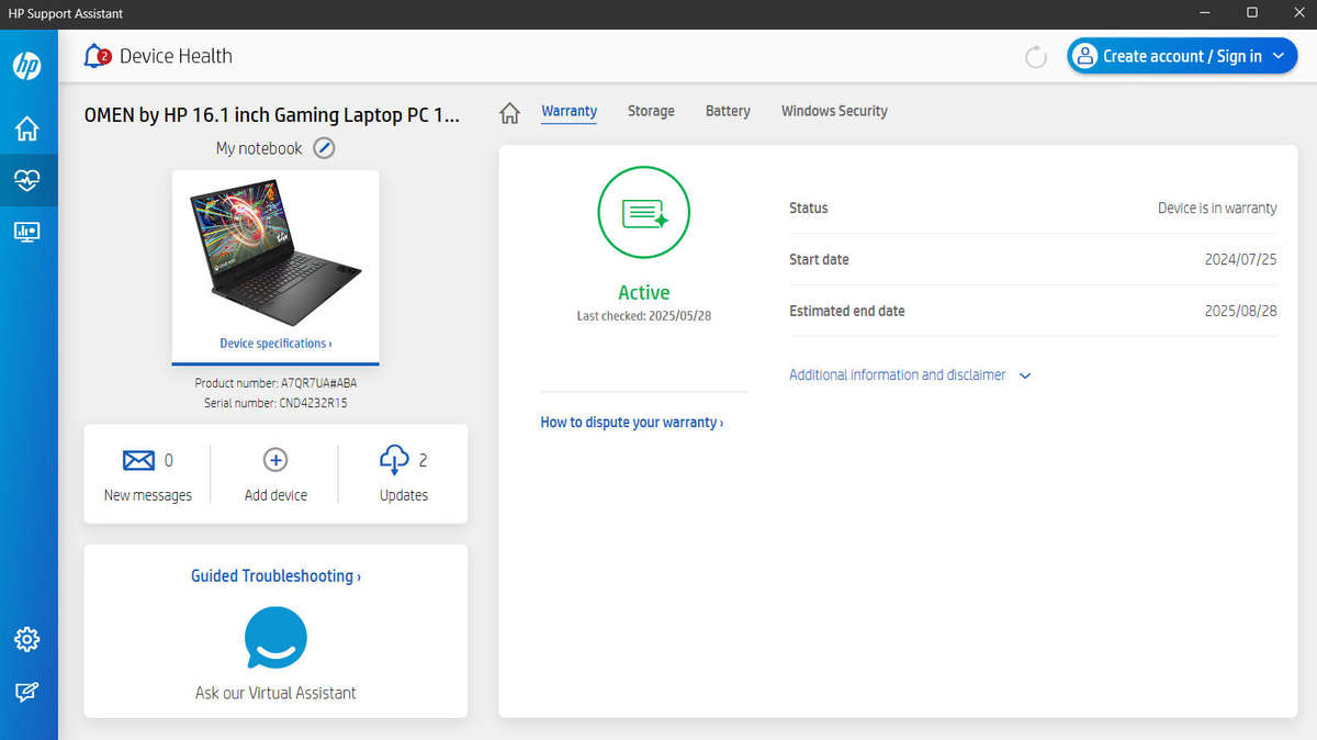 HP Omen 16 Core i9 13900HX RTX 4060 140W Max TGP 8GB 16GB DDR5 5600MT/S RAM 1TB Nvme Gaming Laptop
