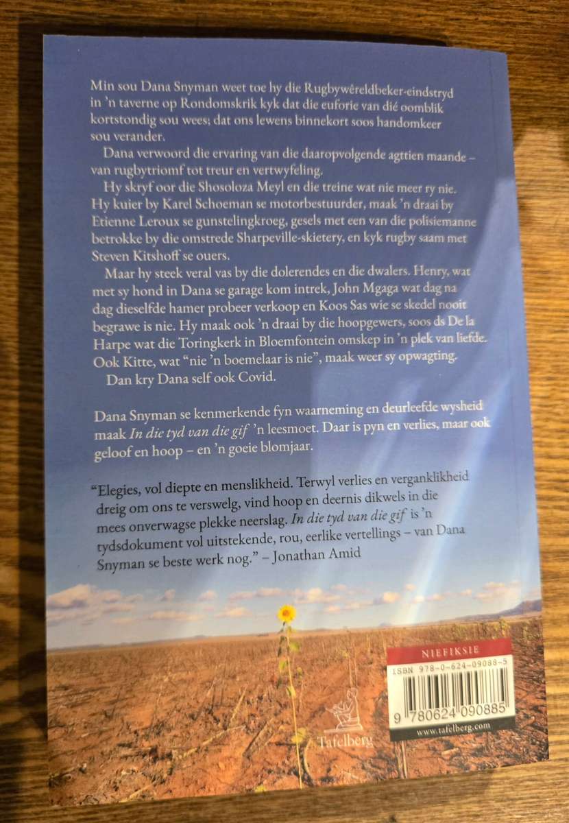 In die tyd van gif: 'n Jaar en 'n half in stories - Dana Snyman