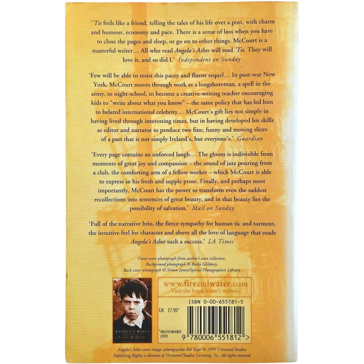 'Tis: A Memoir - Frank McCourt