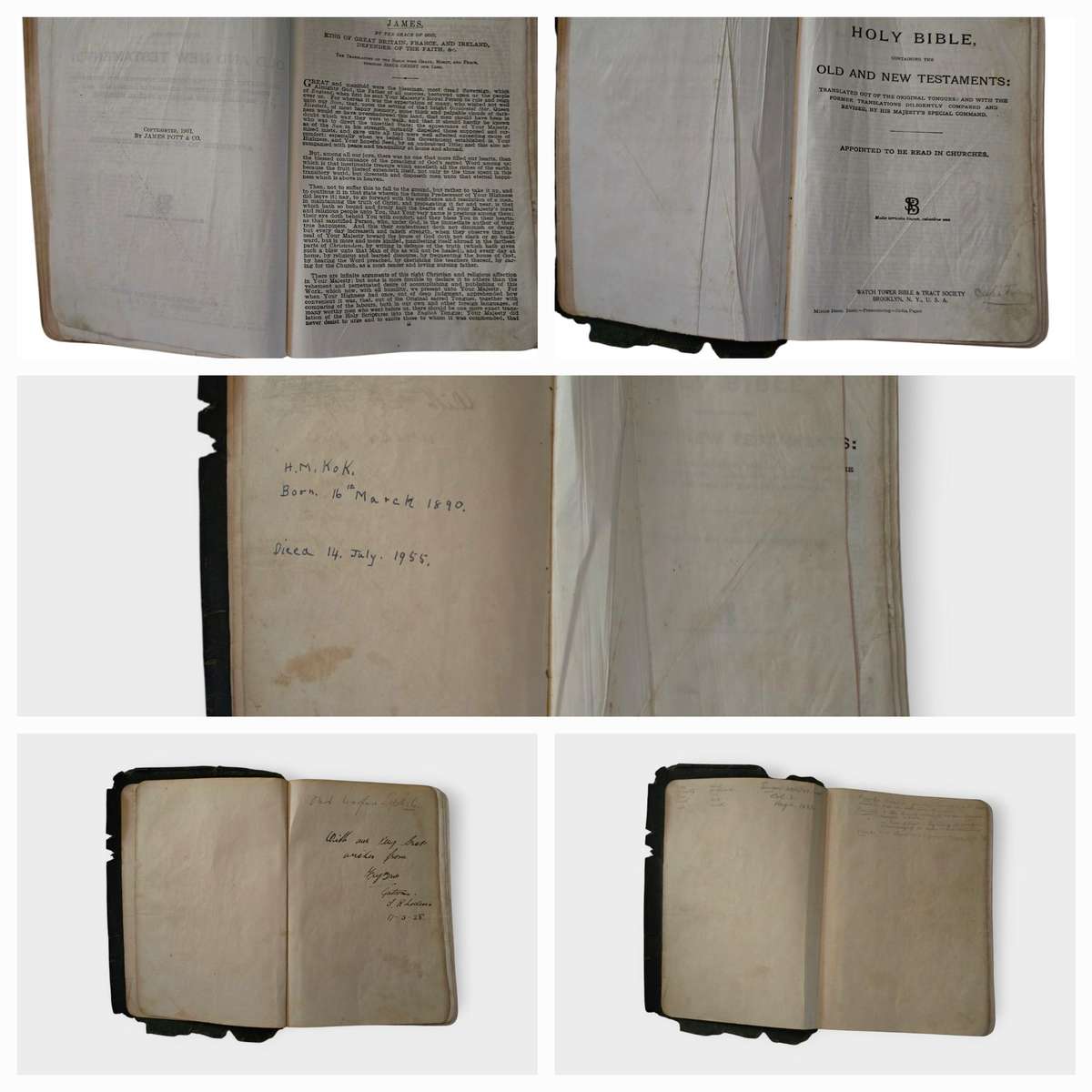 The Holy Bible Antiquarian Edition, 1901 FREE SHIPPING