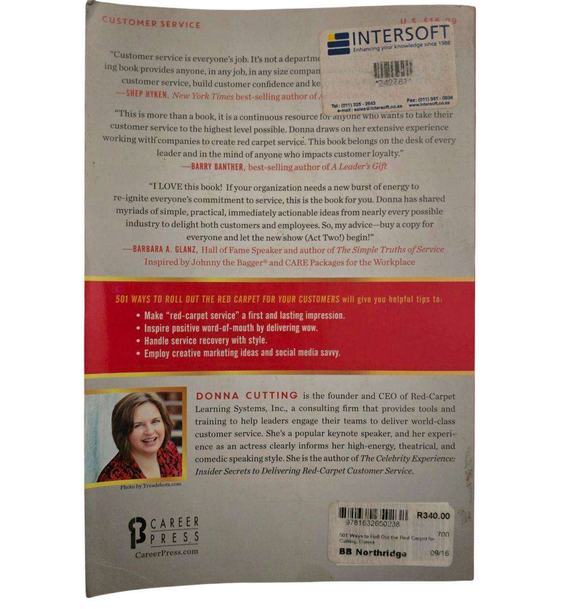 501 Ways to Roll out the Red Carpet for your Customers - Donna Cutting