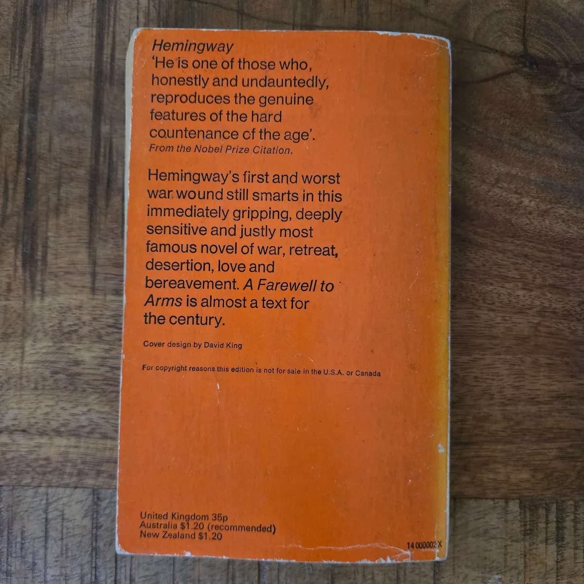 A farewell to arms - Ernest Hemingway