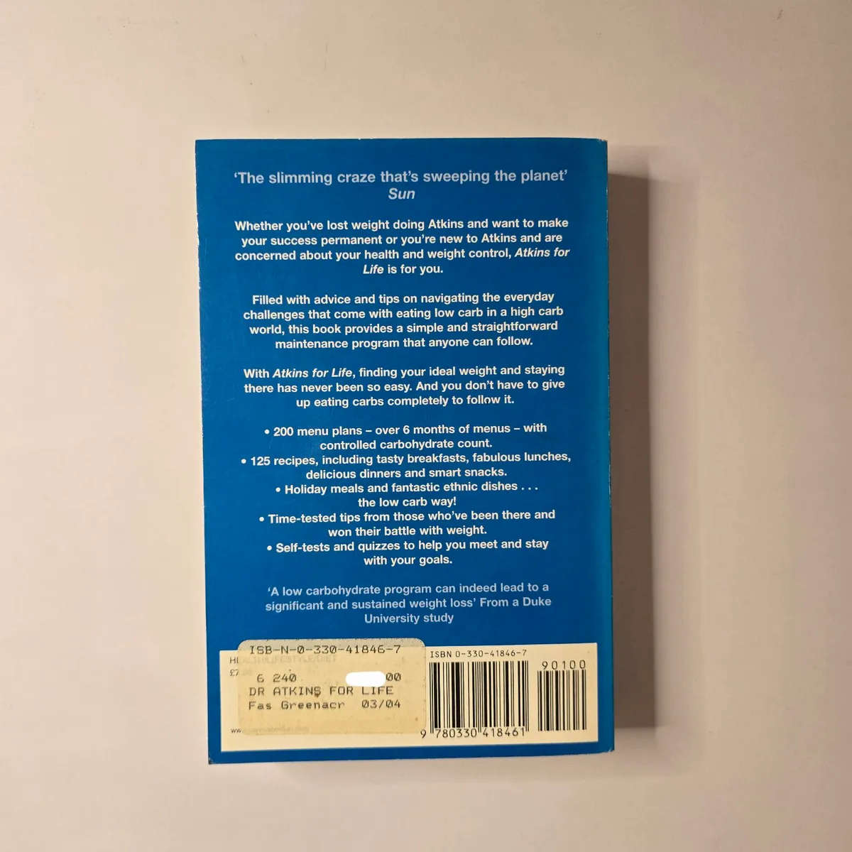 Atkins for life: the next level Permanent weight loss & good health - Robert C Atkins, M.D