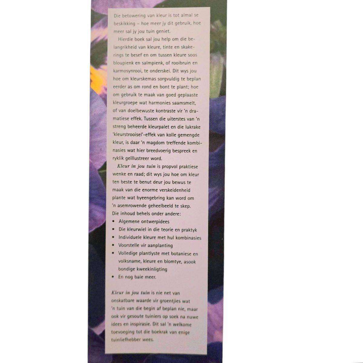 Kleur vir jou Tuin Regdeur die Jaar - Nancy Gardiner