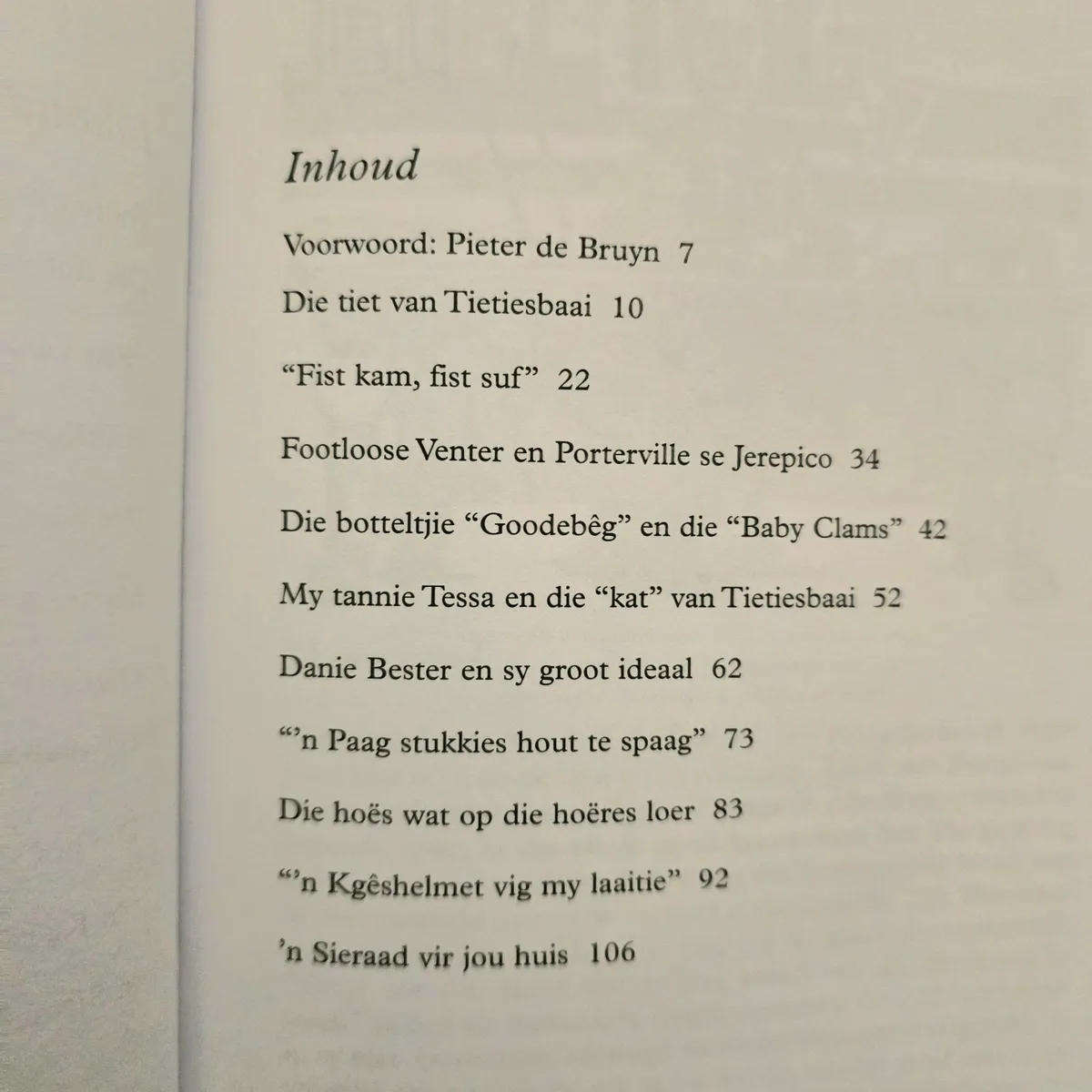 Tietiesbaaikos - Pieter Pieterse