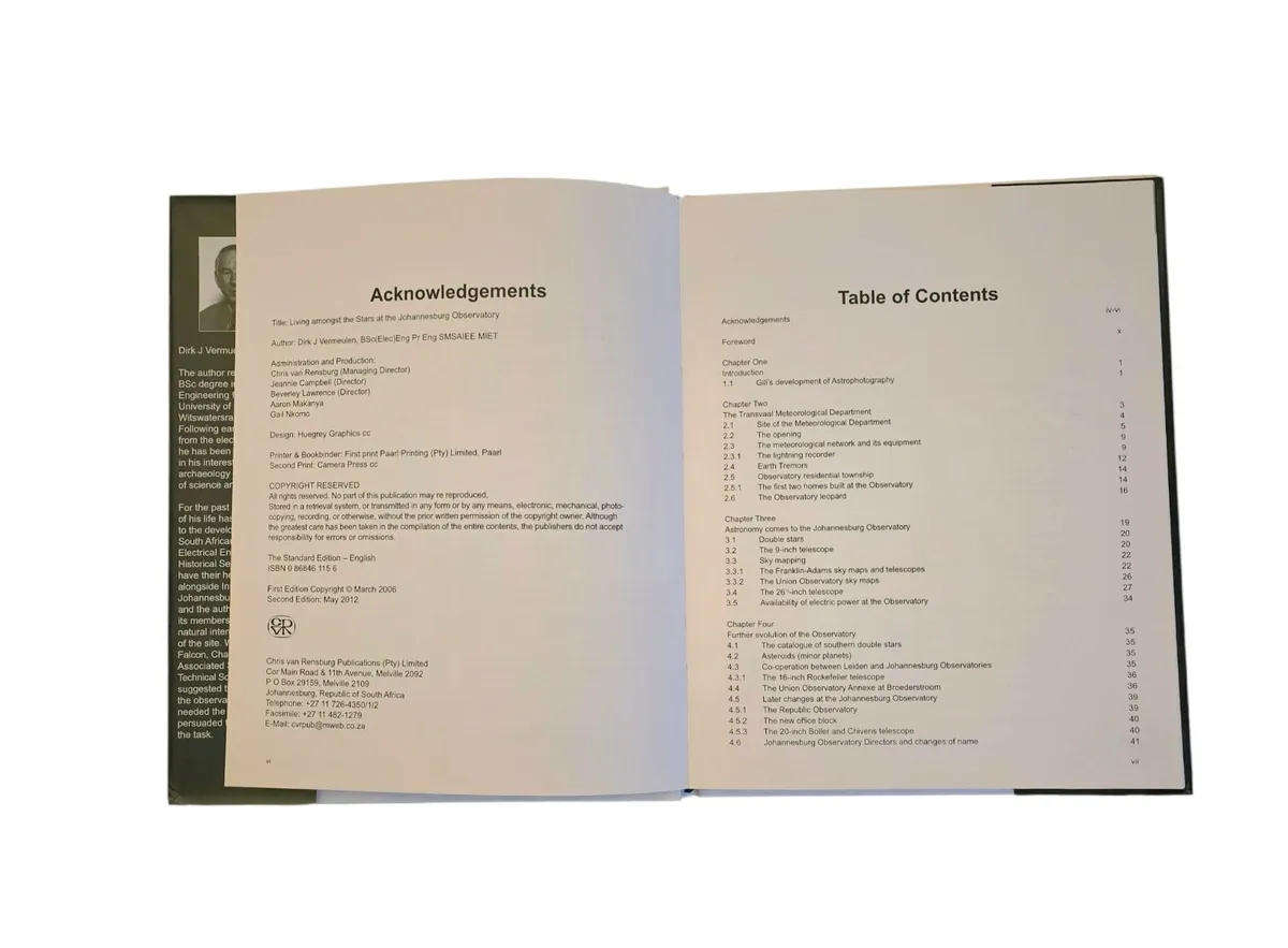 Living Amongst the Stars at the Johannesburg Observatory - Dirk J Vermeulen