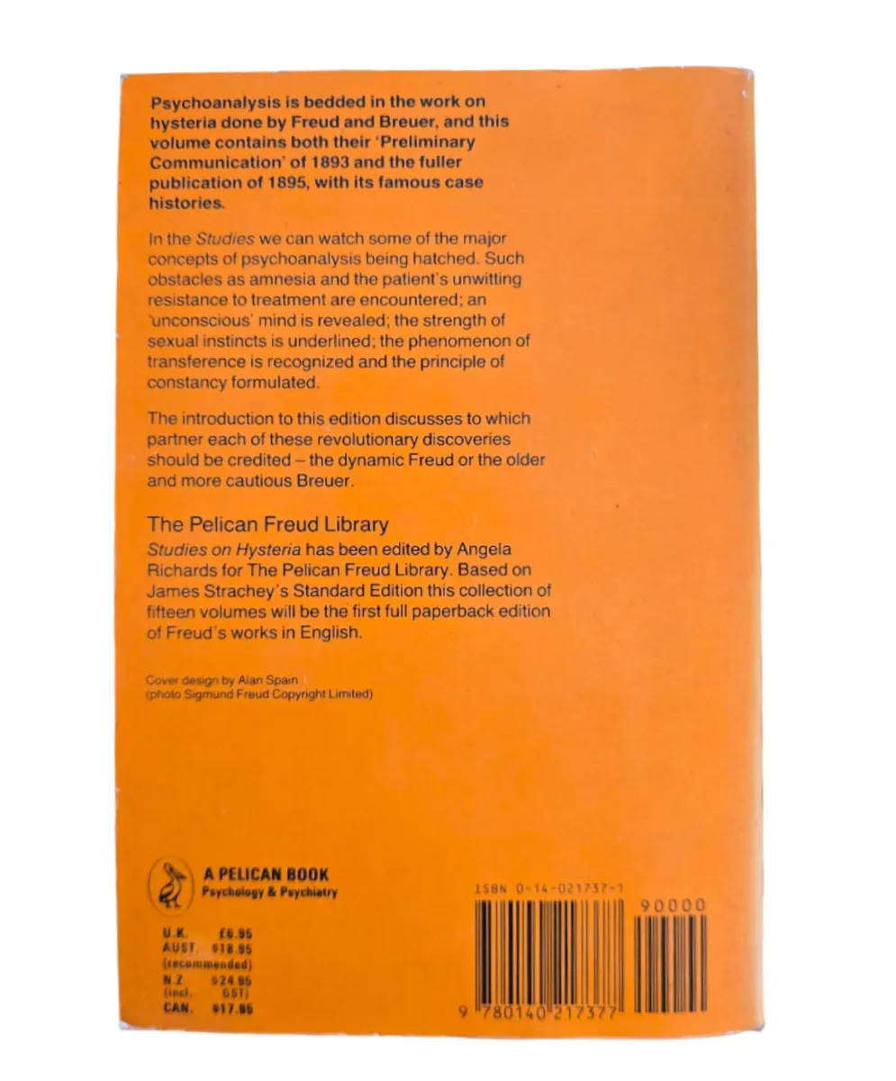Sigmund Freud Joseph Breuer: 3 studies on hysteria - Edited by Angela Richards