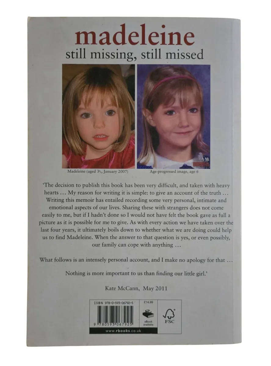 Madeleine: Our Daughter's Disappearance and the Continuing Search For Her - Kate Mc Cann
