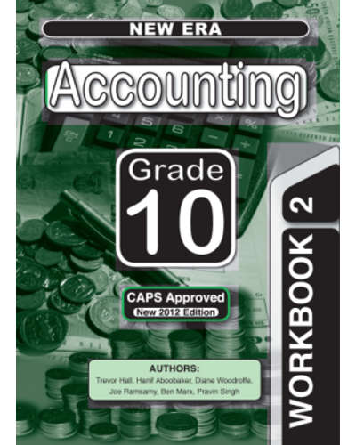 New era accounting Grade 10 Workbook 1 and 2 CAPS APPROVED ( SET OF 2 BOOKS)
