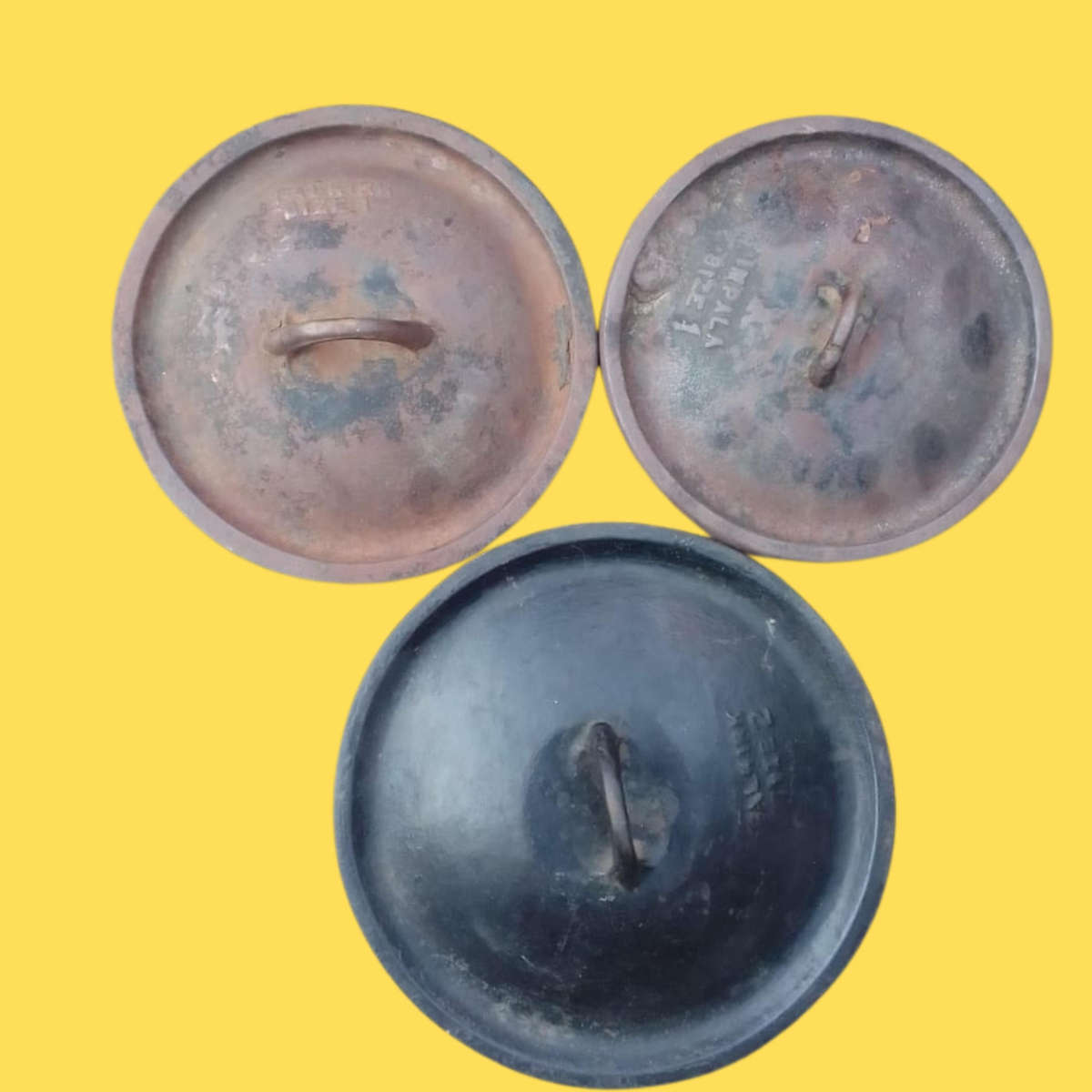 3 Potjie pots (Size 2 & 2xsize 1)