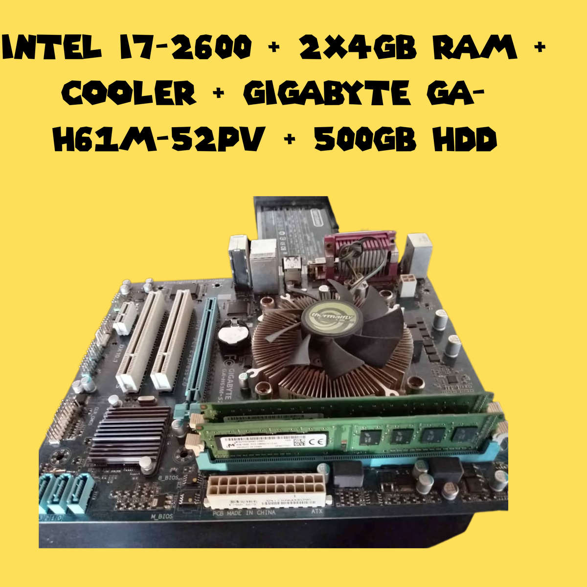 Lot of 3 Motherboards with CPUs, RAM, HDDs, Coolers  Fully Functional & Lot of 8 Intel Desktop CPUs