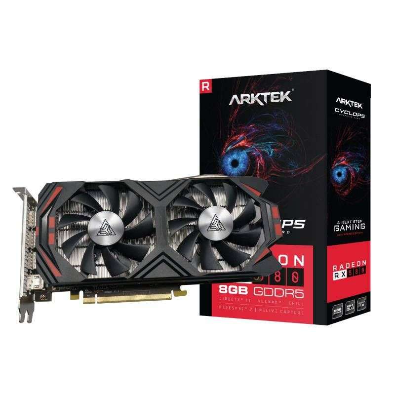 Arktek AMD Radeon RX 580 8GB GDDR5  1 Year Warranty  Box Included
