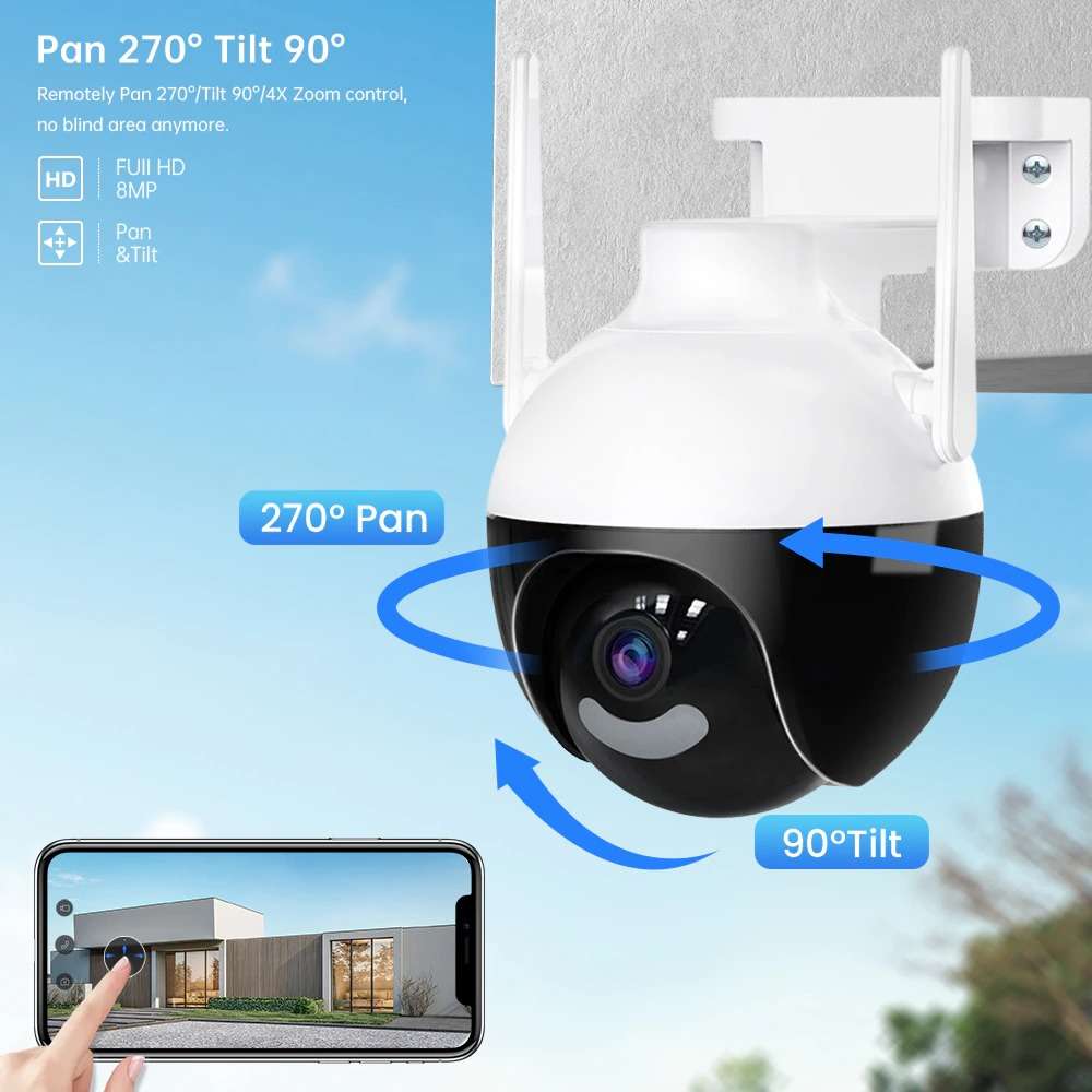 Smart HD Dome 355° Wireless Network Operated Security Camera