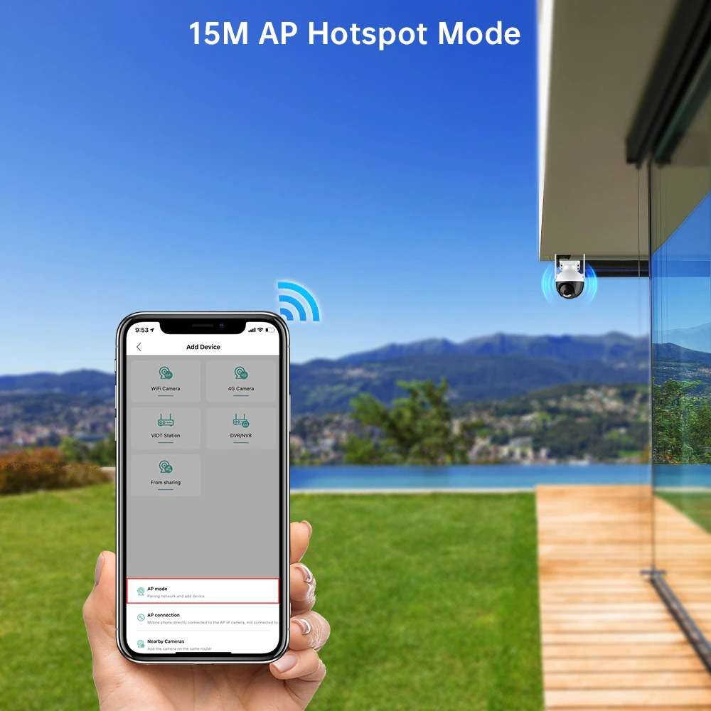 Smart HD Dome 355° Wireless Network Operated Security Camera