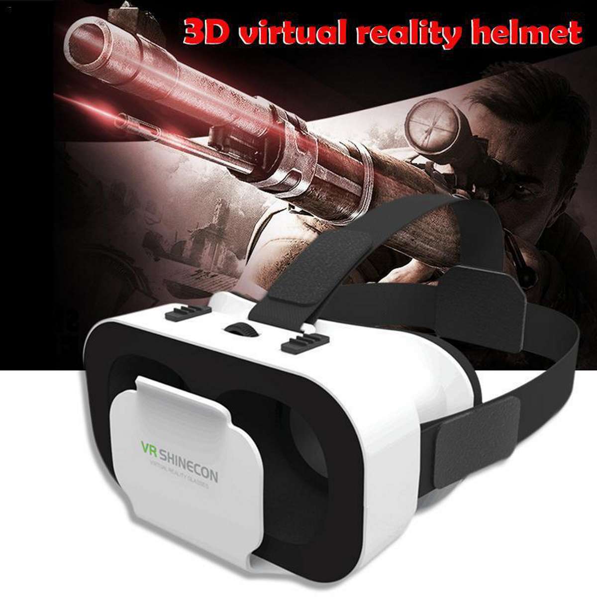 3D Virtual Reality VR head Mounted Glasses For 4.76.5 Inch Mobile Phones