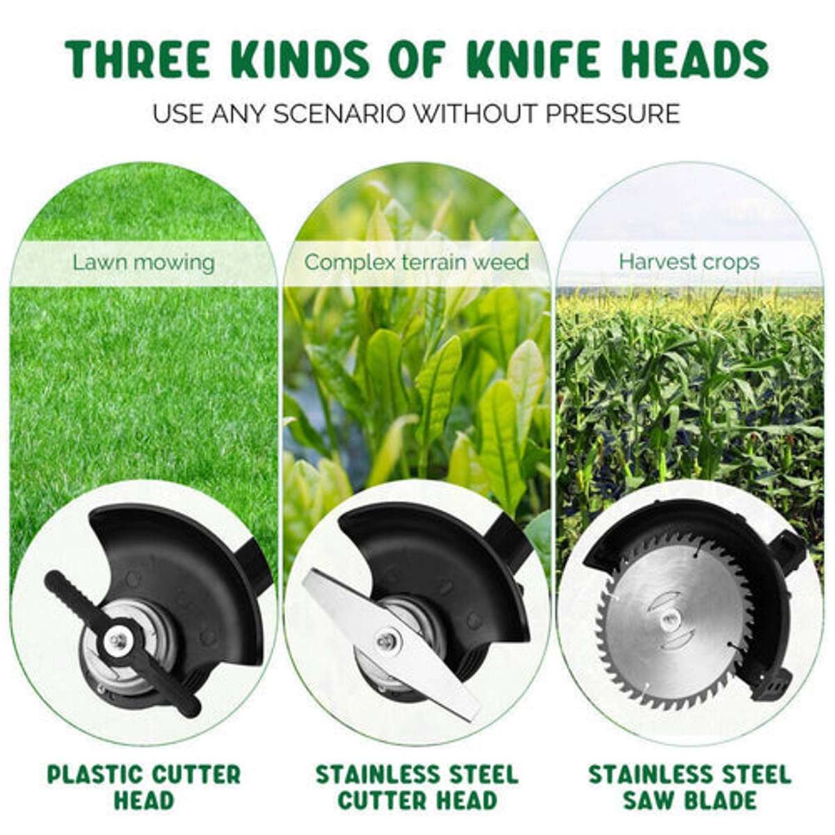 13Pc Cordless Weed / Grass Cutter Hedge Trimmer With 2 x Batteries