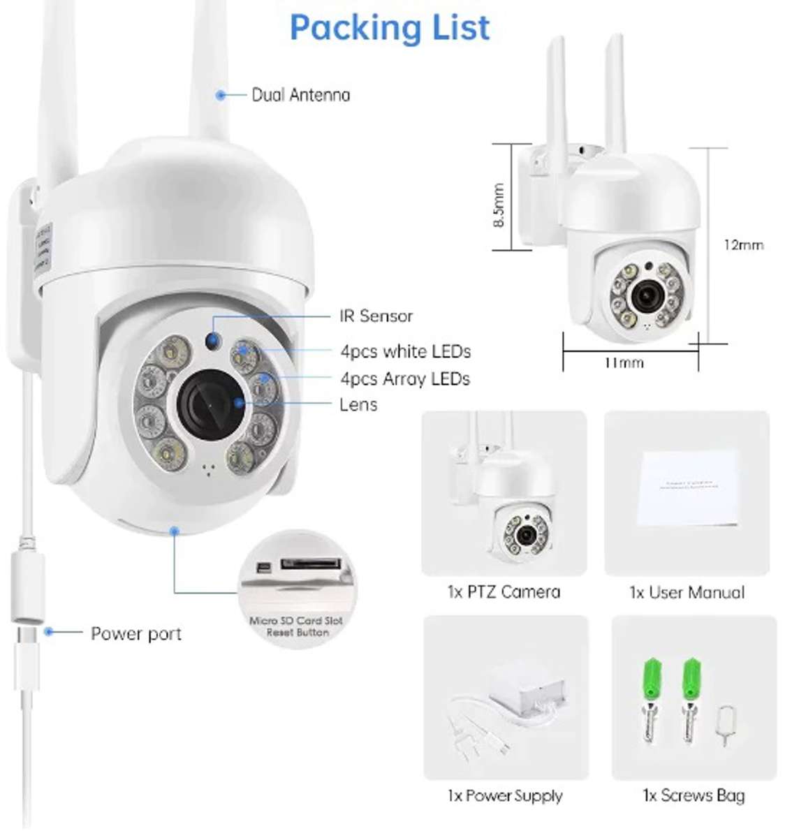 Home & Office Security Full Colour Smart Wireless Camera
