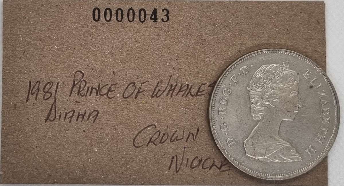 1981 Prince of Whales and Lady Diana Nickel Crown