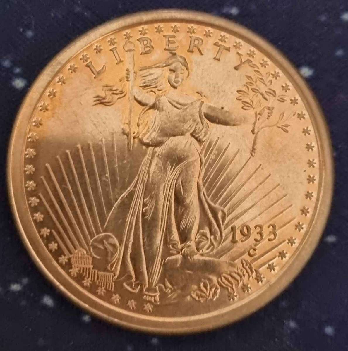1 oz Saint-Gaudens Copper Round