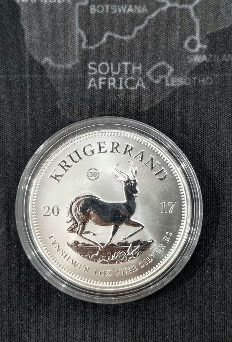 2017 1oz Fine-Silver 50th Anniversary Krugerrand Silver