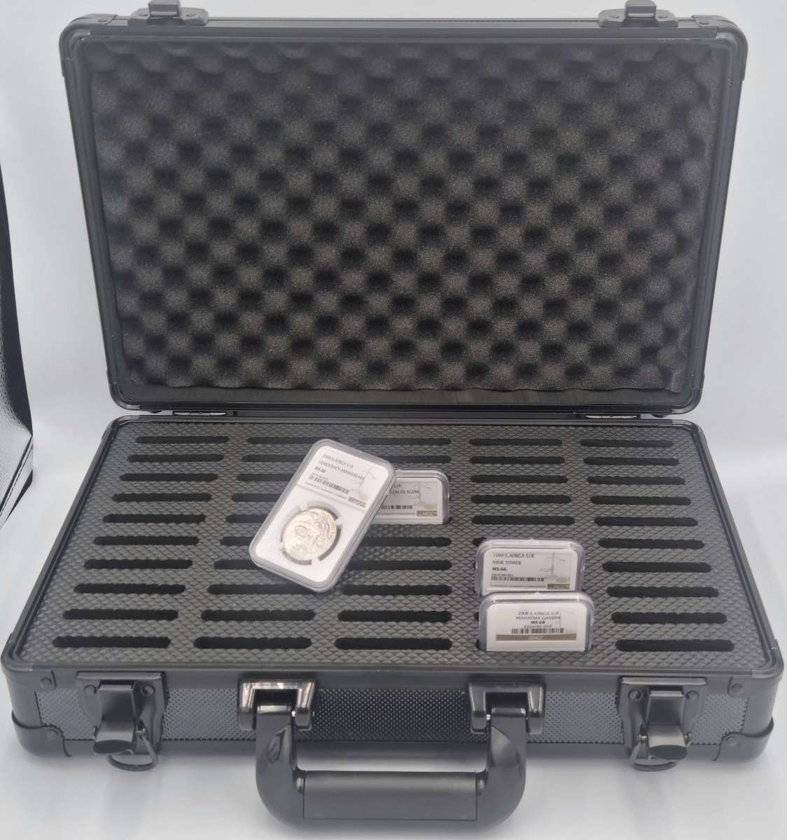 Metal Briefcase Display Case for Graded Coins