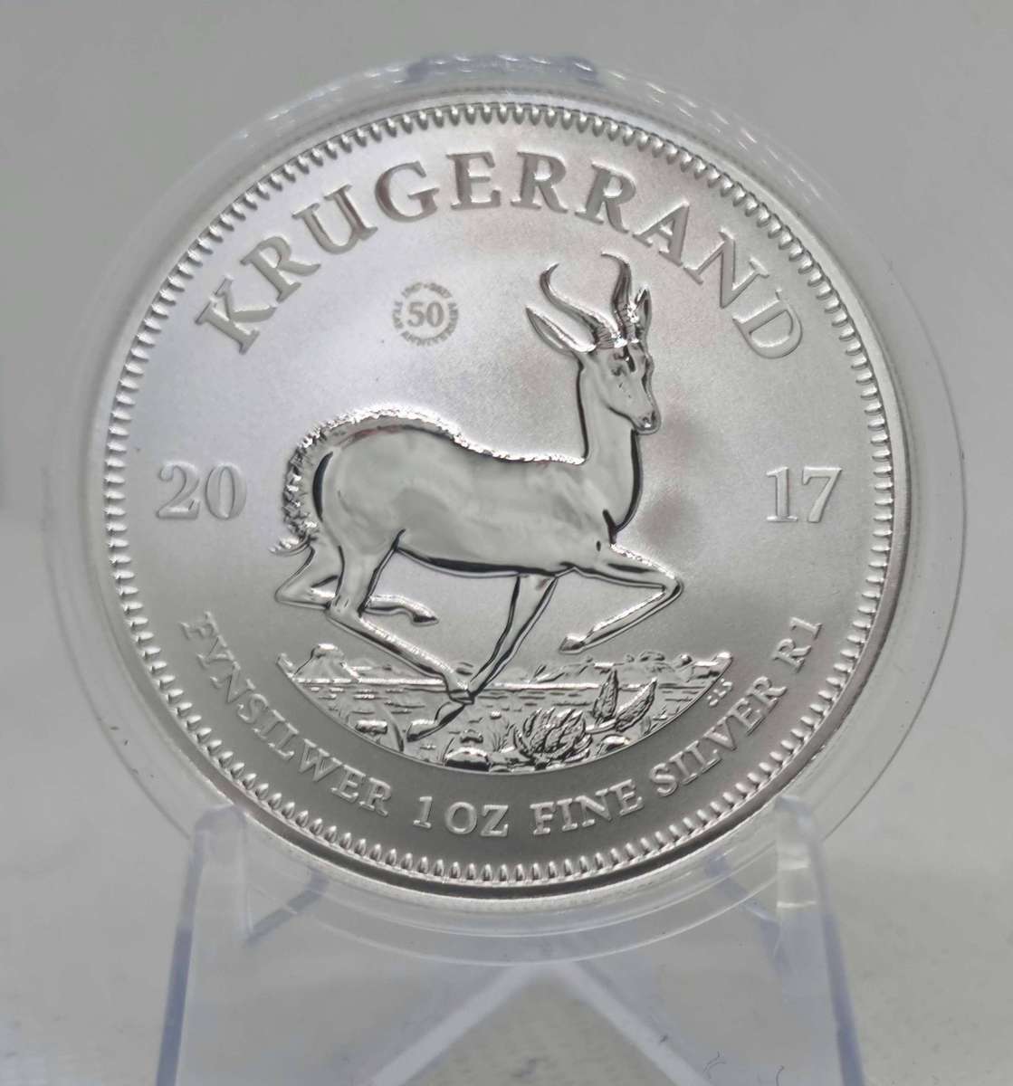 2017 Krugerrand  50th Anniversary Fine Silver Coin