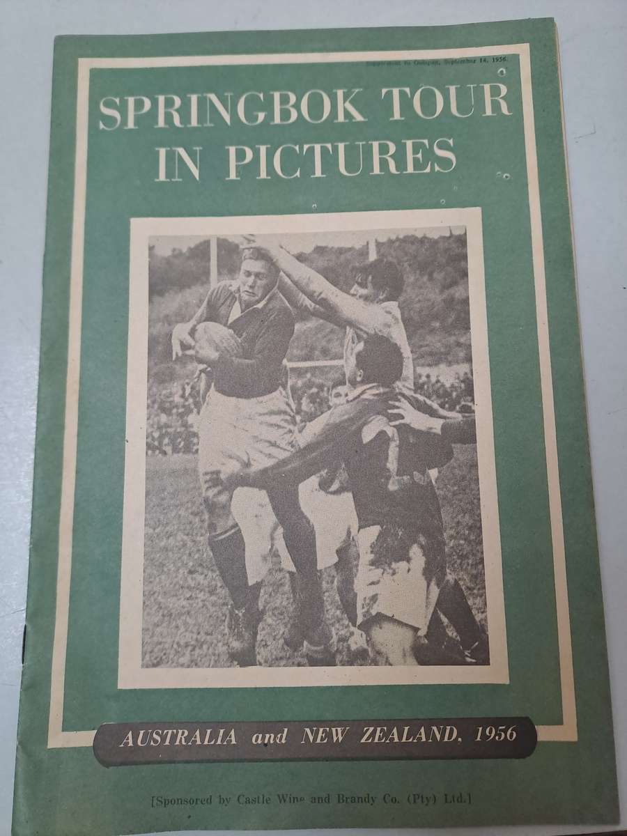 MEMROBILIA SPRINGBOK RUGBY TOURCTO AUSTRALIA AND NEW ZEALAND 1956