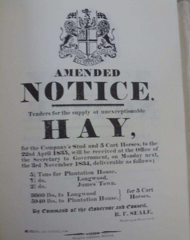 SAINT HELENA PROCLAMATIONS 1818-1943  By Robin Castell