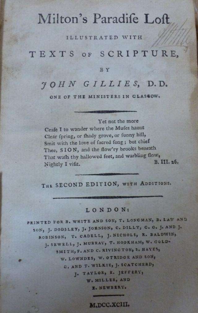 MILTON'S PARADISE LOST.  -  SCARCE  2ND EDITION. (John Milton)