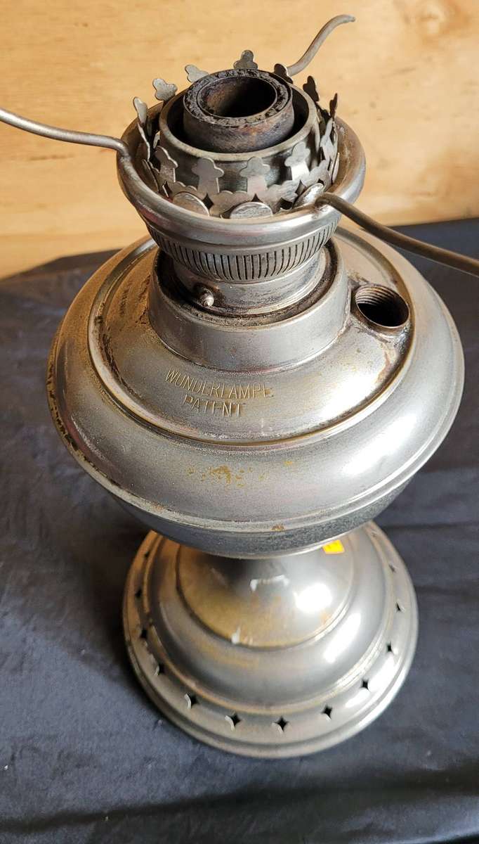 PAIR VINTAGE OIL LAMPS