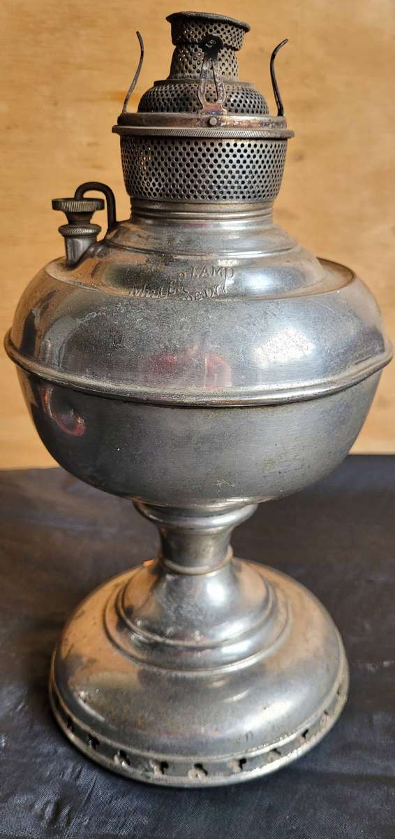 PAIR VINTAGE OIL LAMPS